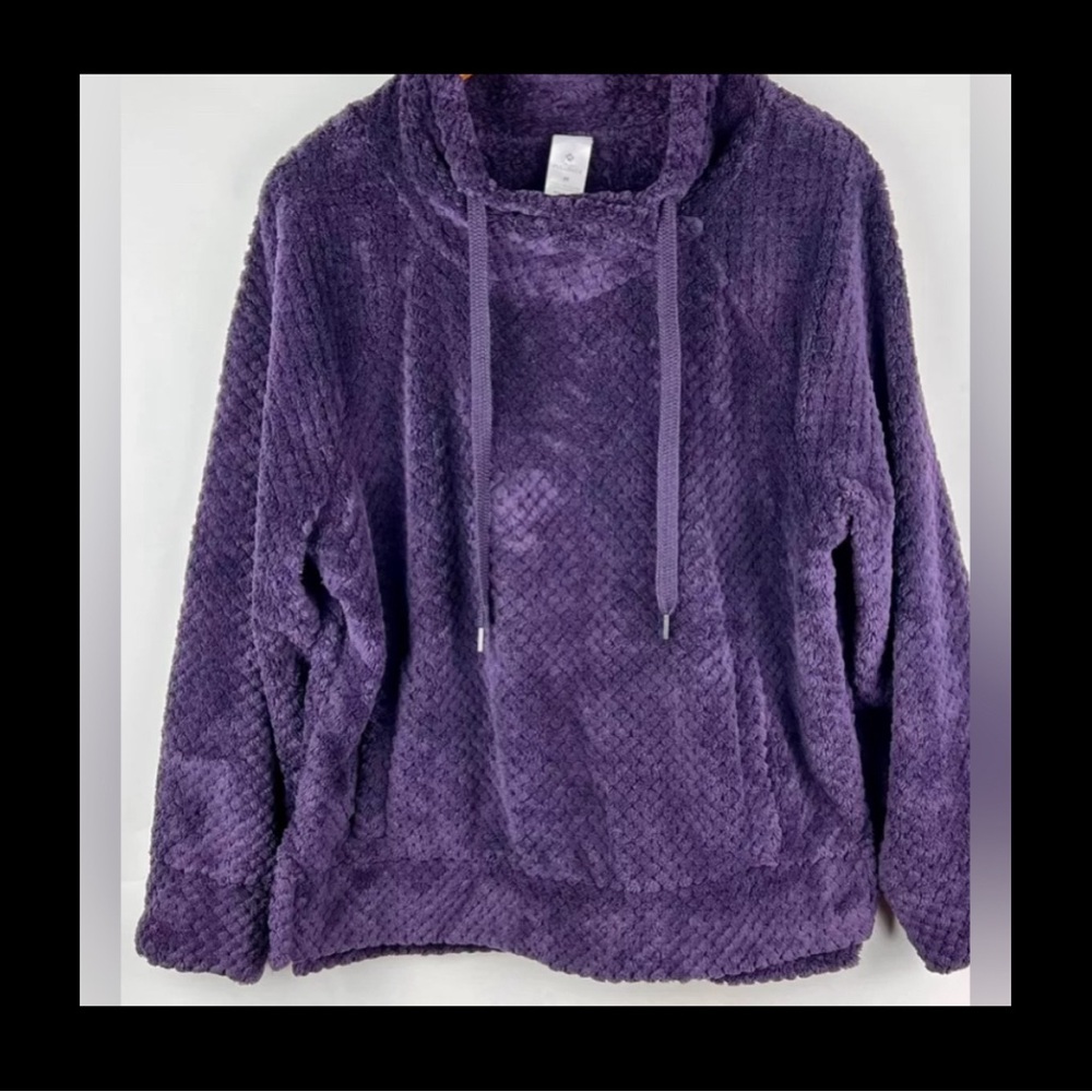 PURPLE PLUSH PULLOVER